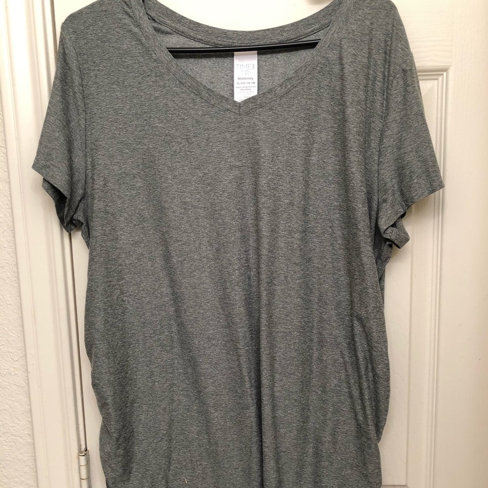 Grey maternity top